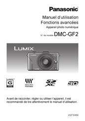 Panasonic LUMIX DMC-GF2 Manuel D'utilisation Avancée