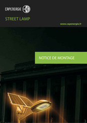 Capenergie STREET LAMP Notice De Montage