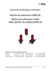 Afag GMQ 32/K RM 16 Instructions De Montage Et D'utilisation
