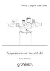 Grunbeck thermaliQ:HB2 Notice D'utilisation