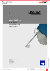 Lissmac COMPACTCUT 201 PV Mode D'emploi
