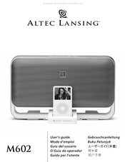 Altec Lansing M602 Mode D'emploi