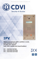 CDVI IPV1 Mode D'emploi