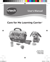 VTech Care for Me Learning Carrier Manuel D'utilisation