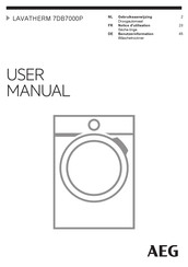 AEG LAVATHERM 7DB7000P Notice D'utilisation