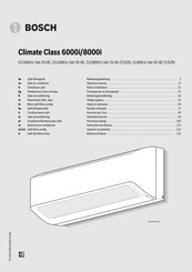 Bosch Climate Class 6000i Notice D'utilisation