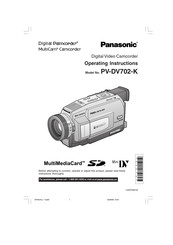 Panasonic PV-DV702-K Mode D'emploi