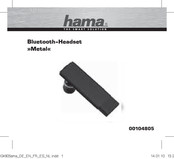 Hama 00104805 Mode D'emploi