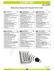 xpr LCSP-MF Mode D'emploi