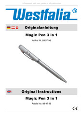 Westfalia Magic Pen 3 in 1 Mode D'emploi