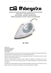 Orbegozo SV 1600 Manuel D'instructions