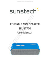 Sunstech SPUBT770 Manuel D'instructions