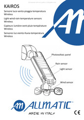 Allmatic KAIROS PERGOLA Mode D'emploi