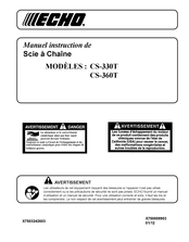 Echo CS-360T Manuel D'instruction