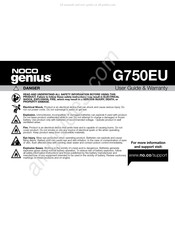 Noco Genius G750EU Guide D'utilisation Et Garantie
