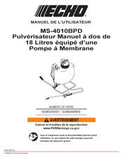 Echo MS-4010BPD Manuel D'utilisateur