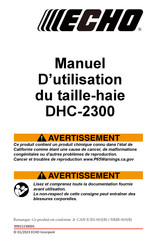 Echo DHC-2300 Manuel D'utilisation