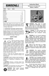 Enerpac IC-30 Fiche D'instructions