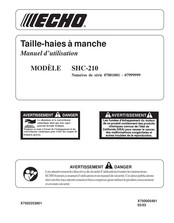 Echo SHC-210 Manuel D'utilisation