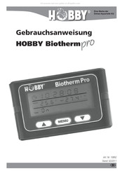 Hobby Biotherm pro Mode D'emploi