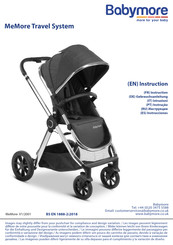 Babymore MeMore Travel System Instruction