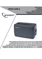 Gembird HD32-U2S-2 Manuel