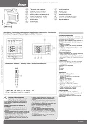 hager SM101E Mode D'emploi