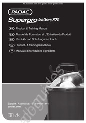 Pacvac Superpro Battery 700 Manuel De Formation