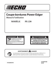 Echo Power Edger PE-230 Manuel D'utilisation