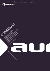 auna AMP-9200 BT Mode D'emploi