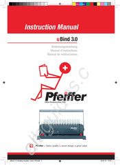 Pfeiffer uBind 3.0 Manuel D'instructions