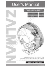 ZALMAN CNPS9800 MAX Mode D'emploi