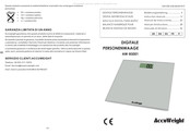 Accuweight AW-BS001 Manuel D'instructions