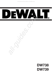 DeWalt DW739 Mode D'emploi