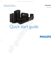 Philips Immersive HTS4561/12 Guide De Démarrage Rapide