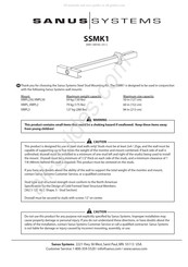 Sanus Systems SSMK1 Mode D'emploi