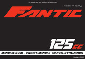 Fantic 125 Serie Manuel D'utilisation