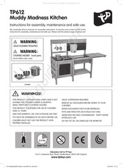 TP Toys Muddy Madness Kitchen TP612 Instructions D'assemblage