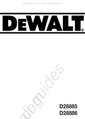 DeWalt D28886 Manuel D'instructions