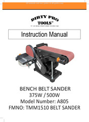 Dirty Pro Tools A805 Manuel D'instructions