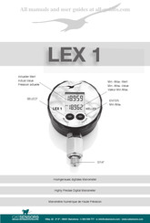 Keller LEX 1 Manuel D'instructions