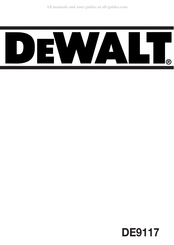 DeWalt DE9117 Manuel D'instructions