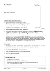 Hudson & Canal FL0179 Instructions