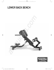 Technogym Lower Back Bench Mode D'emploi Et D'entretien