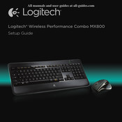 Logitech Wireless Performance Combo MX800 Guide Rapide