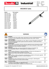 Desoutter Undustrial Tools RFDT-125-500 Notice D'utilisation Originale