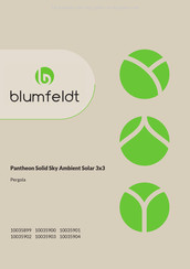 Blumfeldt Pantheon Solid Sky Ambient Solar Serie Instructions D'assemblage