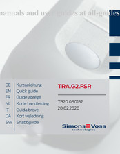 Simons Voss Technologies TRA.G2.FSR Guide Abrégé