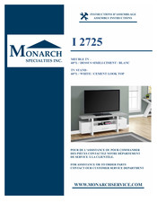 Monarch Specialties I 2725 Instructions D'assemblage