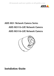 Axis Communications M3116-LVE Guide D'installation
